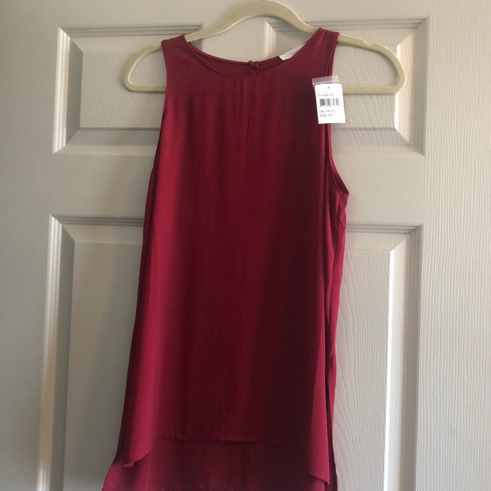 Red tank top